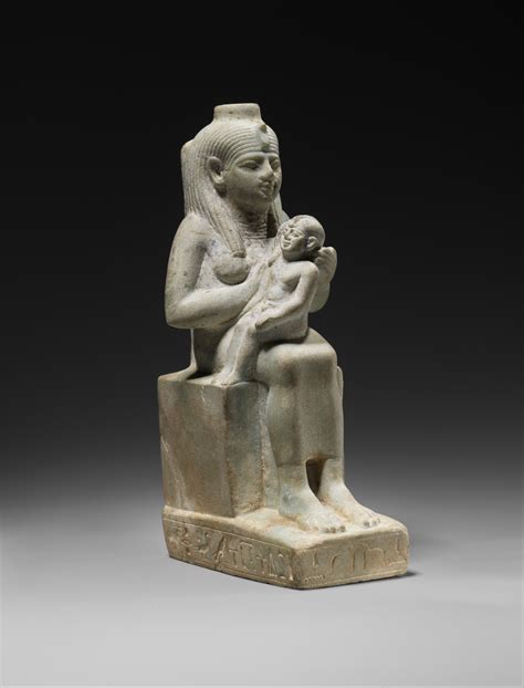 Figura 2. Isis amamantando a Horus, siglo VII a.C. Walters Art Museum.
