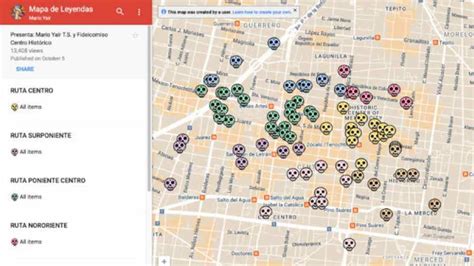 mapa de leyendas mundiales