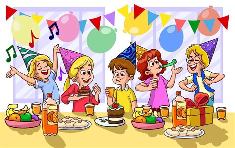 Ilustración de una anciana sonriente en una fiesta de cumpleaños con un bailarín exótico