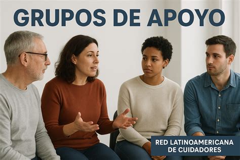 Esquema infográfico: Beneficios de grupos de apoyo para cuidadores