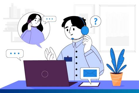 Equipo de atención al cliente en una oficina moderna