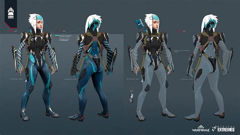 Arte conceptual de un Warframe en acción, con explosiones y enemigos