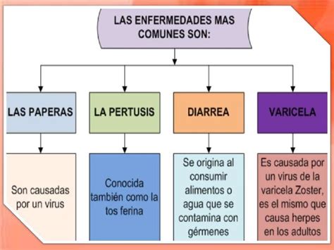 Esquema de las enfermedades más comunes en niños de la calle
