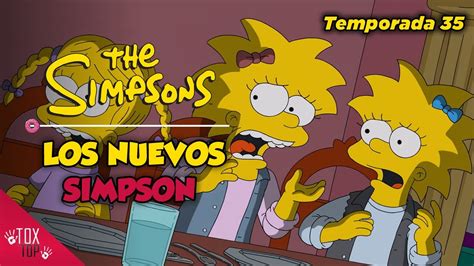 Bart y Lisa Simpson en el futuro, o Marge Simpson en un momento emotivo