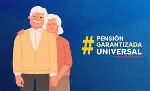 Diagrama explicando el funcionamiento y beneficios de la Pensión Garantizada Universal (PGU)