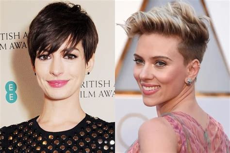 Mujer con corte pixie elegante