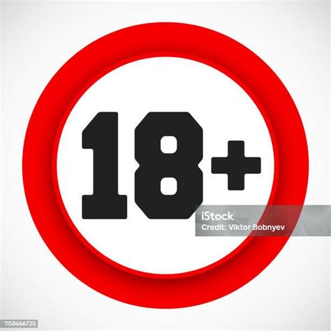 Señal de restricción de edad 18+ y un candado