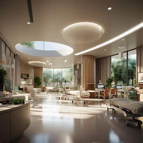 Fotografía de un hospital moderno o centro de salud