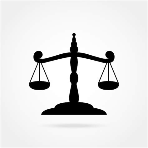 Icono de privacidad o balanza de la justicia con figuras humanas discretas