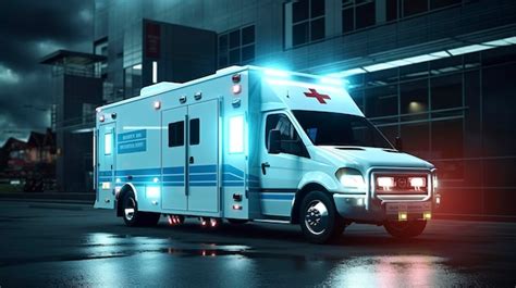 Imagen de una ambulancia o vehículo de emergencia llegando a una casa
