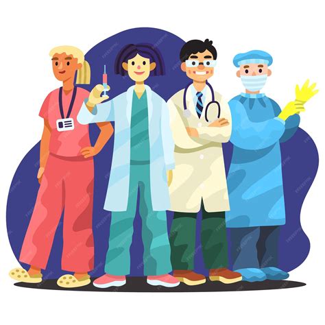 Ilustración de un centro de atención ideal para menores con profesionales