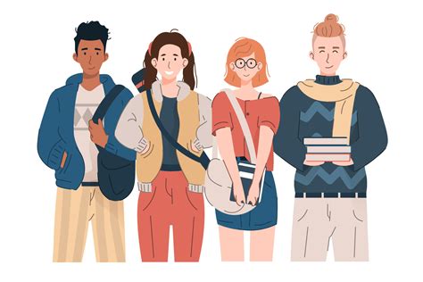 Ilustración de niños y adolescentes participando en una asamblea o debate
