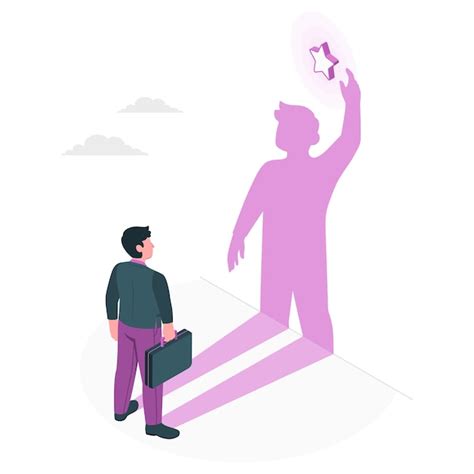 Ilustración que compara la ambición del genio con la mediocridad.