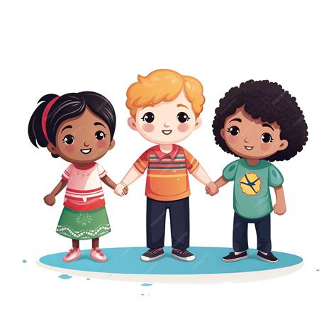 Ilustración de niños de diferentes capacidades jugando juntos en un entorno inclusivo.