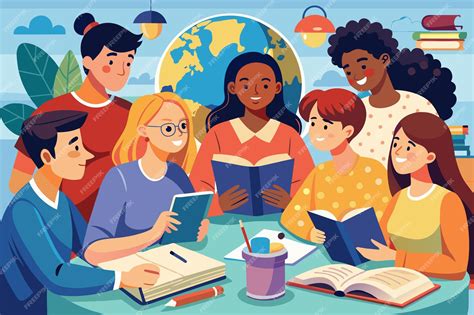 Grupo de niños de diversas etnias interactuando y aprendiendo juntos
