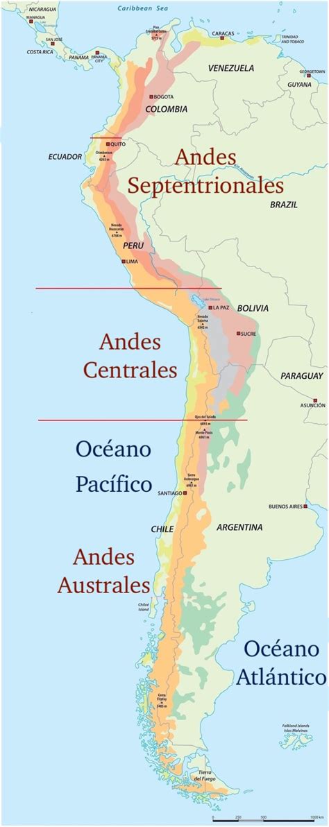 Mapa de la ubicación de Los Andes y Rinconada en Chile
