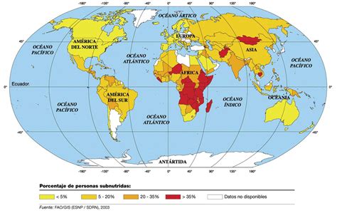 Mapa mundial destacando países con altos índices de vulneración de derechos humanos