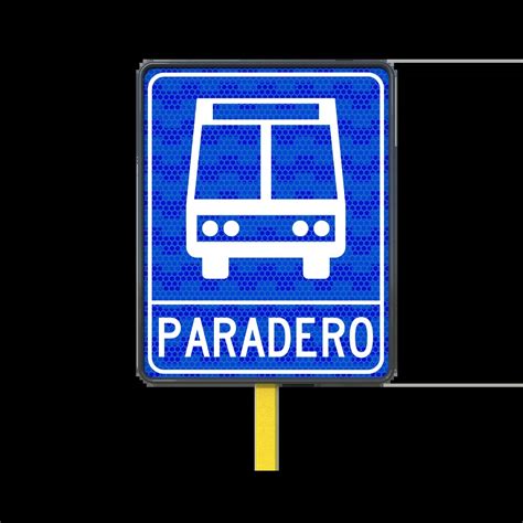 Ilustración esquemática de la integración de un paradero de transporte público y una ciclovía, mostrando la separación de flujos y áreas de seguridad para peatones.