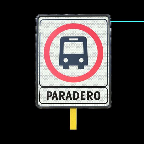 Fotografía que ilustra un paradero de transporte público con tachas continuas que dificultan el acceso y la maniobra del bus.