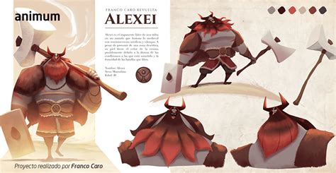 Diseño conceptual de los personajes y escenarios surrealistas de la serie