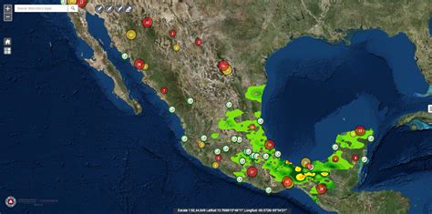 Mapa de zonas con riesgo de desastre por fenómenos hidrometeorológicos en América Latina