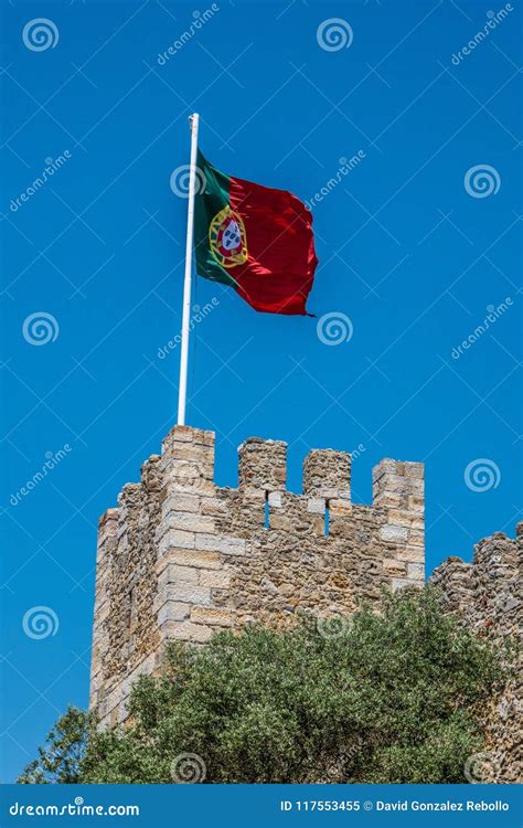 Bandera nacional portuguesa en Lisboa