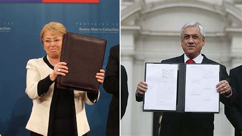 Michelle Bachelet presentando la propuesta de reforma de pensiones