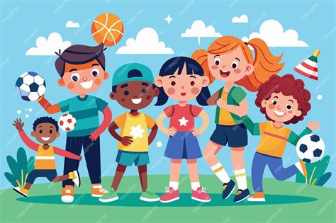 Ilustración de niños jugando en un grupo, simbolizando la socialización y el trabajo en equipo