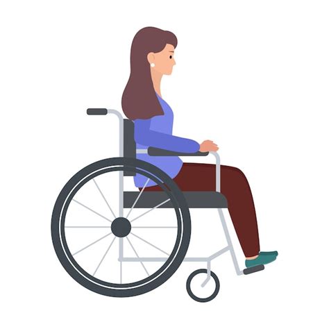 Ilustración de una persona en silla de ruedas en un entorno accesible