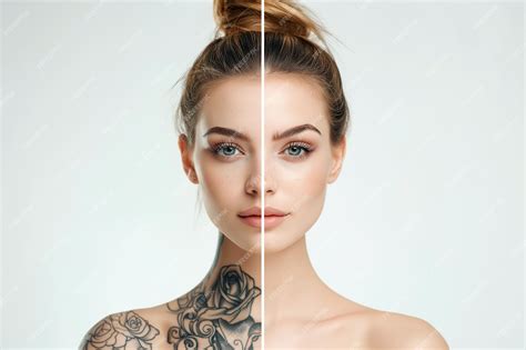Fotos de antes y después de eliminación de tatuajes en piel madura