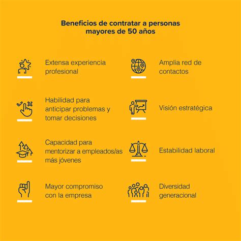 Infografía sobre beneficios de contratar trabajadores mayores