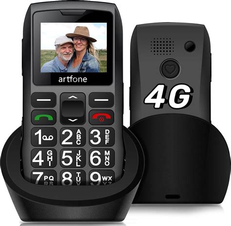 teléfono de emergencia para adultos mayores con botones grandes y claros