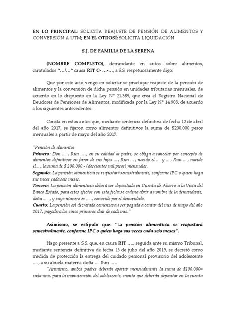Infografía: Mecanismos de reajuste de pensión alimenticia (UTM, IPC)
