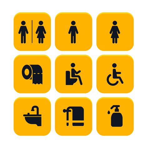 Ejemplos de pictogramas modernos de accesibilidad