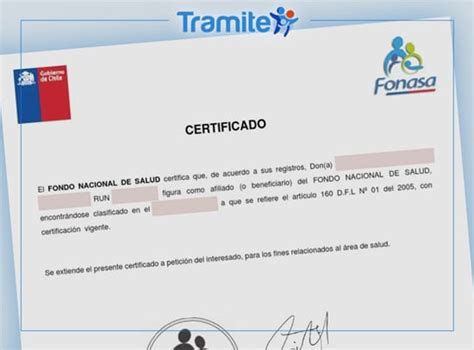 documentos para afiliación a Fonasa, incluyendo certificado de Previred y liquidación de sueldo