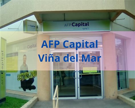 Mapa de ubicación de AFP Capital en Viña del Mar y sedes cercanas