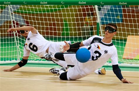Imagen de un partido de Goalball.