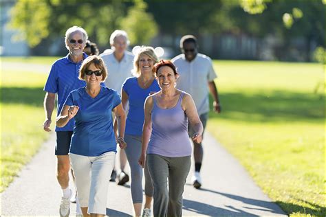Infografía mostrando distintas actividades al aire libre para personas mayores