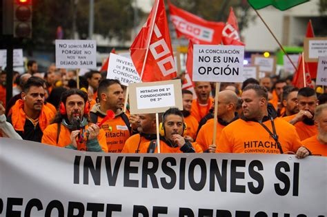 manifestación de trabajadores en Copenhague