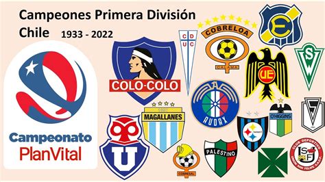 Foto de los trofeos de los equipos campeones históricos de la Primera División de Chile