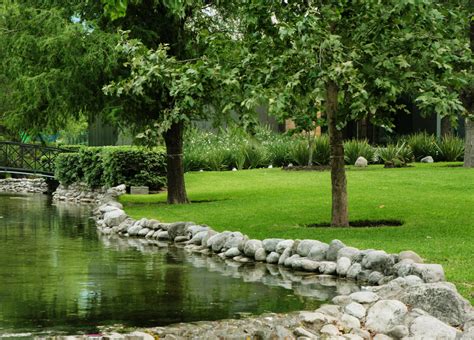 Imagen de los jardines y áreas verdes de la casa de reposo