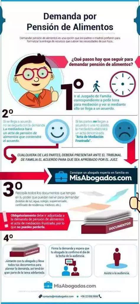 Infografía: Proceso de cálculo de pensión alimenticia en Chile