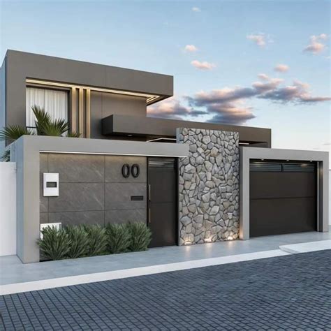 Fachada de una casa de reposo moderna con jardines