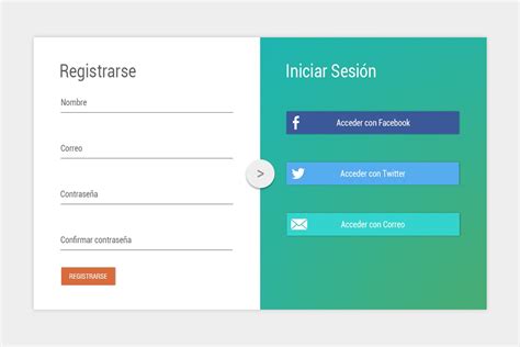 Esquema de portal de usuario con opciones de login y servicios