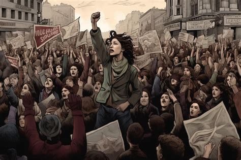Fotografía de un grupo de manifestantes ejerciendo su derecho a la reunión pacífica
