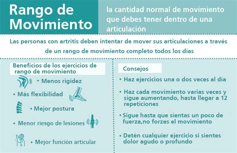 Infografía sobre ejercicios de rango de movimiento para adultos mayores