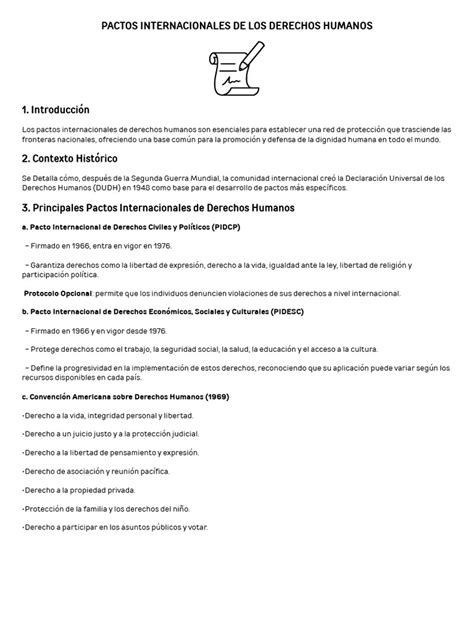 Infografía: Pactos Internacionales de Derechos Humanos