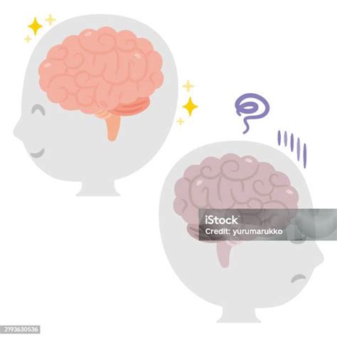 ilustracion de cerebro sano y activo