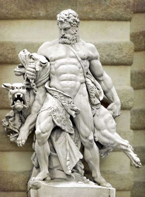 Escultura moderna o pintura clásica que representa a Heracles o las Hespérides