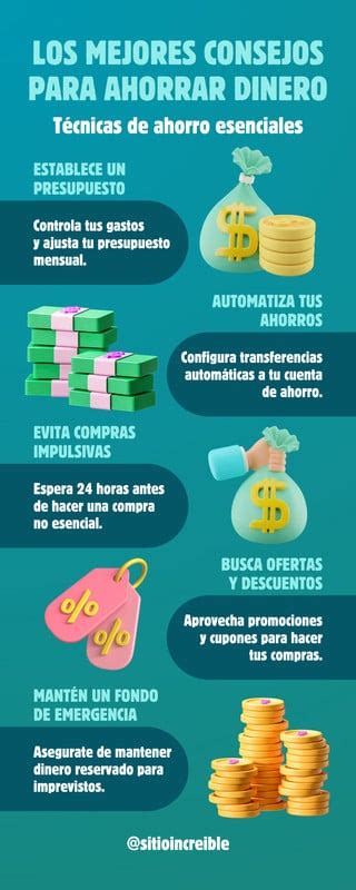 Infografía: Consejos prácticos para el ahorro diario y la gestión de microgastos